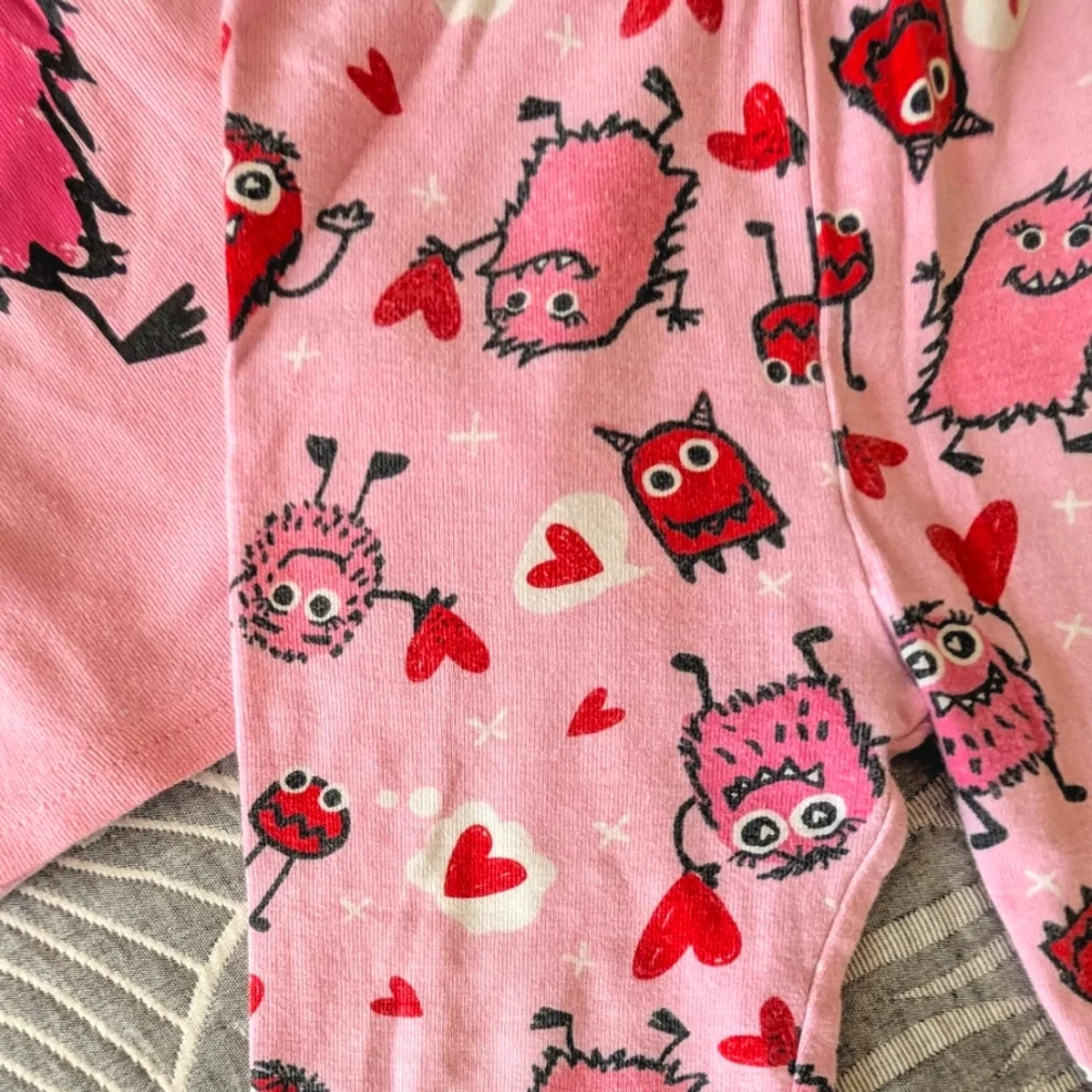 Bundle of 2 PJ Place & Le Top Bebe 100% Cotton Girl 2-piece Snug-Fit Pajamas Set - Picture 3 of 10